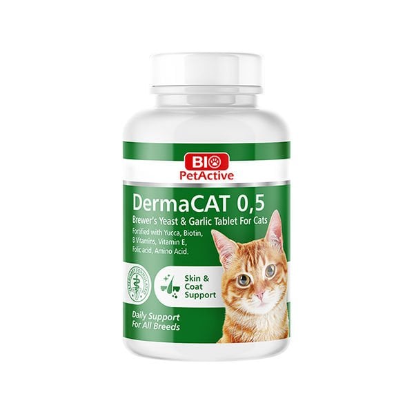 Bio Pet Active Derma Kediler için Sarımsaklı Maya Tableti 75 Adet 22.5 Gr