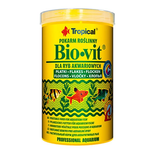 Tropical Bio-Vit Bitkisel İçerikli Pul Balık Yemi 1000 Ml 200 Gr