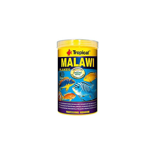 Tropical Malawı Flakes Malawı Cichlid Balıkları için Pul Balık Yemi 250 Ml 50 Gr