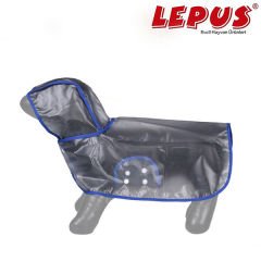 Lepus Kedi ve Köpek İçin Şeffaf Yağmurluk Mavi Xl 35x51x35h cm