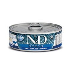 N&D Ocean Ton Balık ve Morina Balık Konserve Kedi Maması 80 Gr