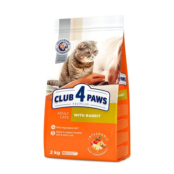 Club4Paws Premium Adult Tavşanlı Yetişkin Kedi Maması 2 Kg