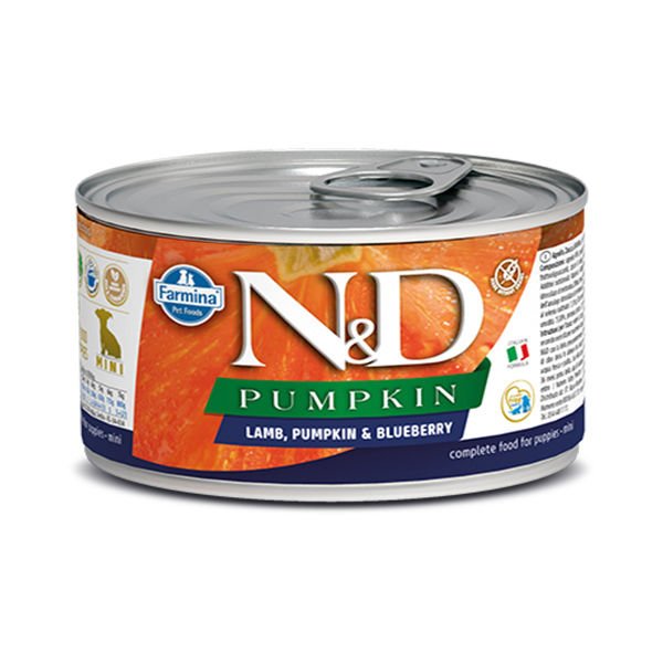 N&D Pumpkin Balkabaklı Kuzu Etli Yavru Konserve Köpek Maması 140 Gr