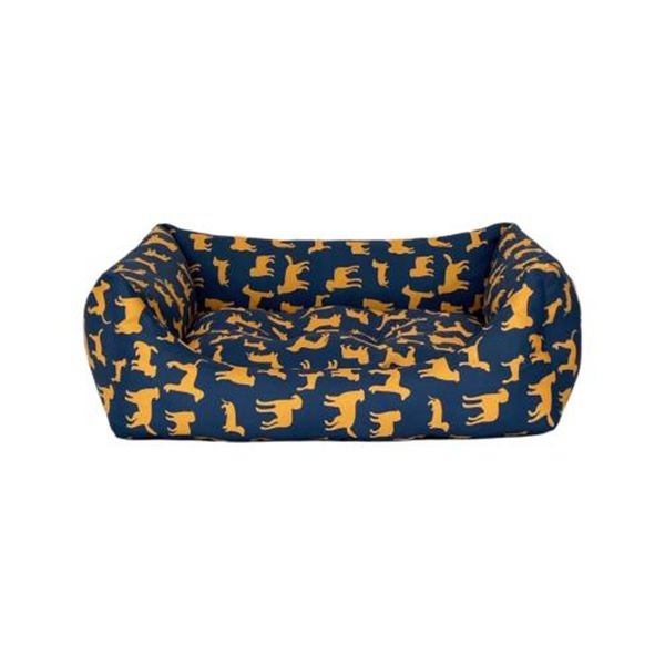 Pet Comfort Uniform Kedi ve Köpek Yatağı Lacivert/Sarı Medium 60x70 Cm