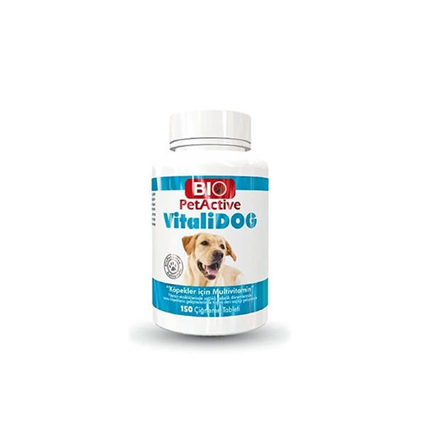 Bio Pet Active Vitalidog Köpekler için Multivitamin Tableti 150 Adet 75 Gr