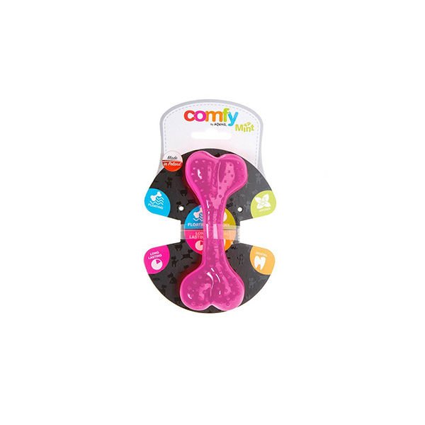 Aquael Comfy Dental Naneli Diş Kaşıyıcı Köpek Kemik Oyuncağı Pembe 16.5 Cm