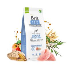 Brit Care Sustainable Tavuklu ve Böcek Proteinli Büyük Irk Yetişkin Köpek Maması 12 Kg