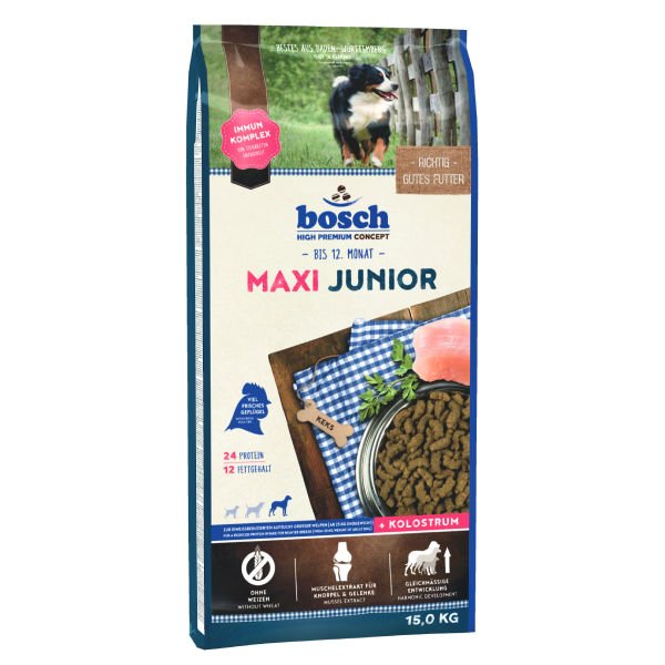 Bosch Maxi Junior Taze Kümes Hayvanlı Büyük Irk Yavru Köpek Maması 15 Kg