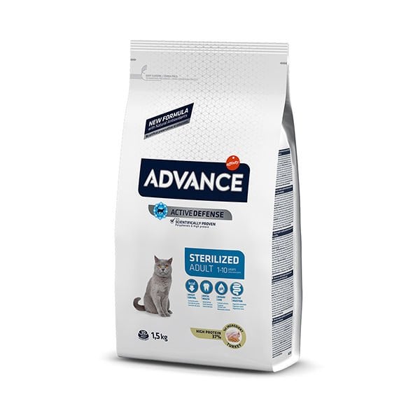 Advance Sterilised Hindili Yetişkin Kısırlaştırılmış Kedi Maması 1.5 Kg