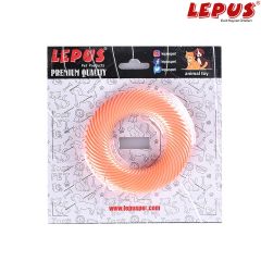 Lepus Ağız ve Diş Sağlığı İçin Simit Köpek Oyuncağı Turuncu 9x9h cm