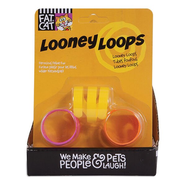 Fat Cat Looney Loops Plastik Kedi Oyuncağı