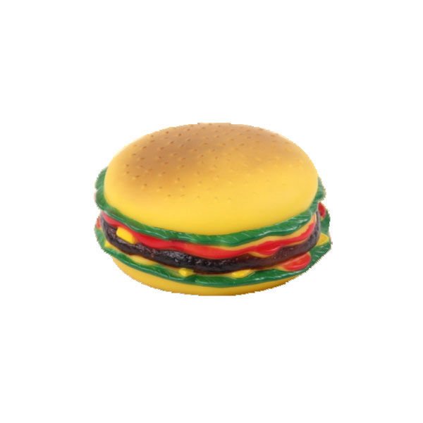 Pawise Vinyl Hamburger Köpek Oyuncağı Renkli