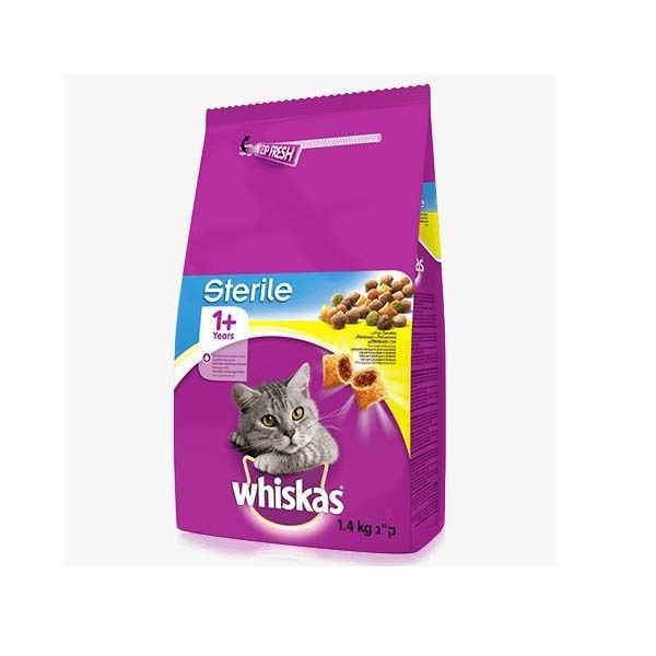 Whiskas Tavuklu Kısırlaştırılmış Kedi Maması 1.4 Kg