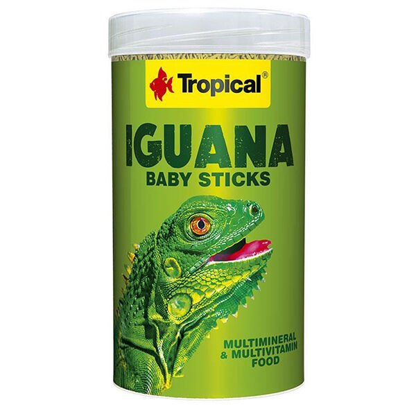Tropical İguana Baby Sticks Yavru İguanalar için Çubuk Yem 250 Ml 53 Gr