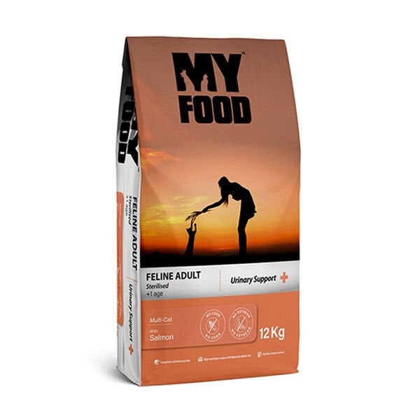 My Food Adult Sterilised Urinary Support Somonlu Kısırlaştırılmış Yetişkin Kedi Maması 12 Kg