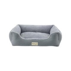 Pet Comfort Bravo Duo Mirinda Peluş Kedi ve Köpek Yatağı Açık Gri/Gri Medium75x60 Cm