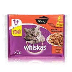 Whiskas Pouch Güveç Klasi·k Konserve Kedi Maması 4x85 Gr