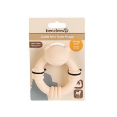 Beeztees Sumo Mini Dental Halka Şeklinde Kauçuk Köpek Oyuncağı Xsmall Krem 10 Cm