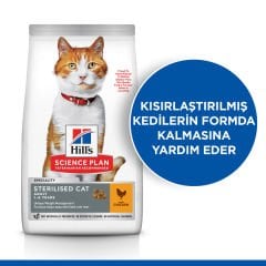 Hills Young Sterilised Tavuklu Kısırlaştırılmış Kedi Maması 1.5 Kg