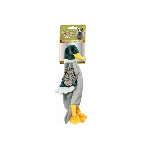 Pawise Stuffless Duck Squeaker Peluş Köpek Oyuncağı 35 Cm