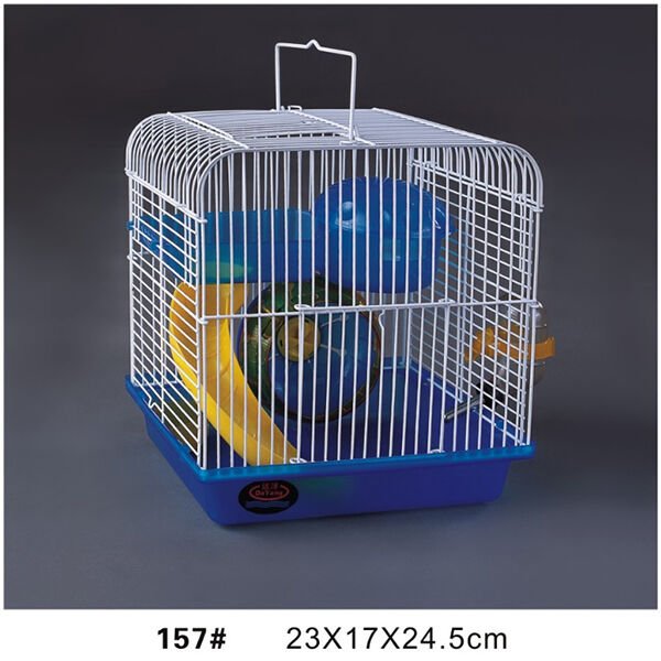 Dayang Aksesuarlı Hamster ve Kemirgen Kafesi Beyaz/Mavi 23x17x24.5 Cm