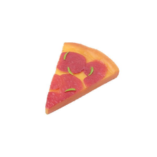 Pawise Vinyl Pizza Slice Köpek Oyuncağı Renkli