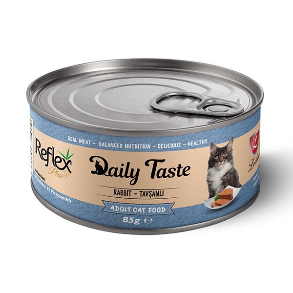 Reflex Plus Daily Taste Tavşanlı Yetişkin Konserve Kedi Maması 85 Gr