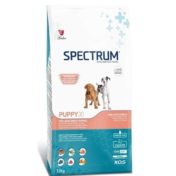 Spectrum Puppy30 Buyuk Irk Kuzu Etli Yavru Köpek Maması 12 Kg