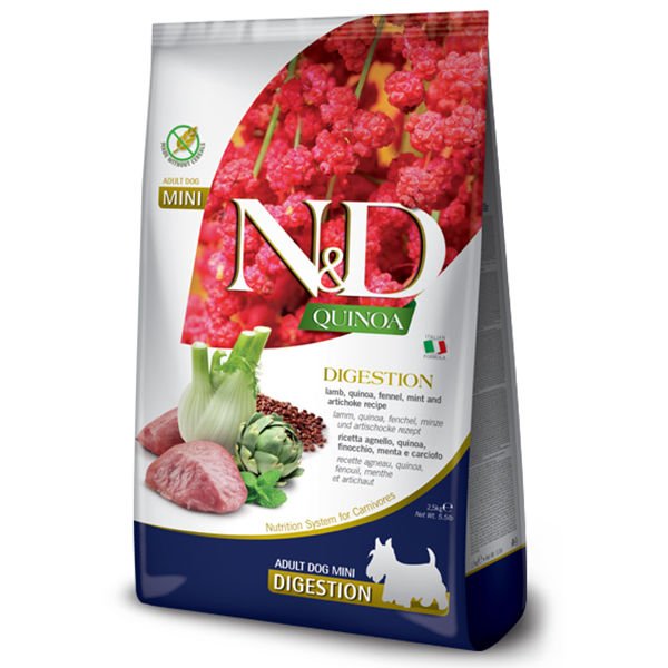 N&D Quinoa Digestion Kuzulu Yetişkin Köpek Maması 2.5 Kg