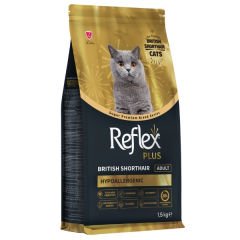 Reflex Plus British Shorthair Tavuklu ve Kızılcıklı Yetişkin Kedi Maması 1.5 Kg