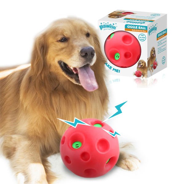 Pawise Shake Me Giggle Ball Sesli Top Köpek Oyuncağı Kırmızı