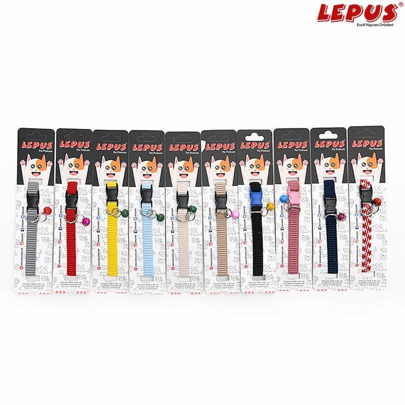 Lepus Elastik Kedi Boyun Tasması 10 Adet 10x30 Cm