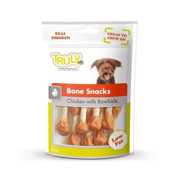 Truly Tavuklu Halter Şekilli Kurutulmuş Köpek Ödül Maması 90 Gr