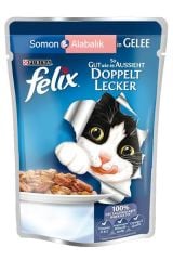 Felix Somonlu ve Sardalyalı Yetişkin Konserve Kedi Maması 100 Gr