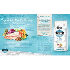 Brit Fresh Balıklı ve Balkabaklı Yetişkin Köpek Maması 12 Kg