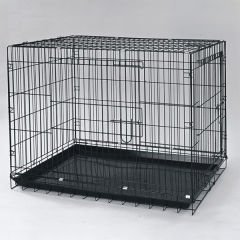 Dayang Geniş Metal Köpek Kafesi Siyah 108x69x77.5 Cm