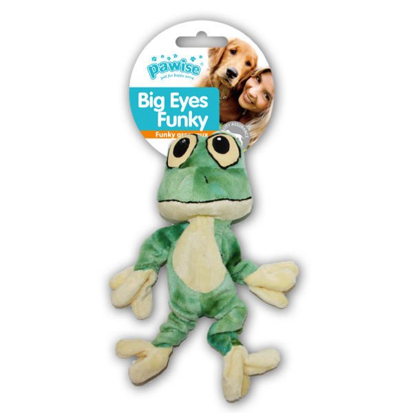 Pawise Big Eyes Funky Frog Köpek Peluş Oyuncağı 29 Cm