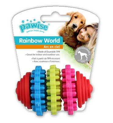 Pawise Rainbow World Dişli Termoplastik Köpek Oyuncağı 8 Cm