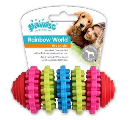 Pawise Rainbow World Dişli Termoplastik Köpek Oyuncağı 11 Cm