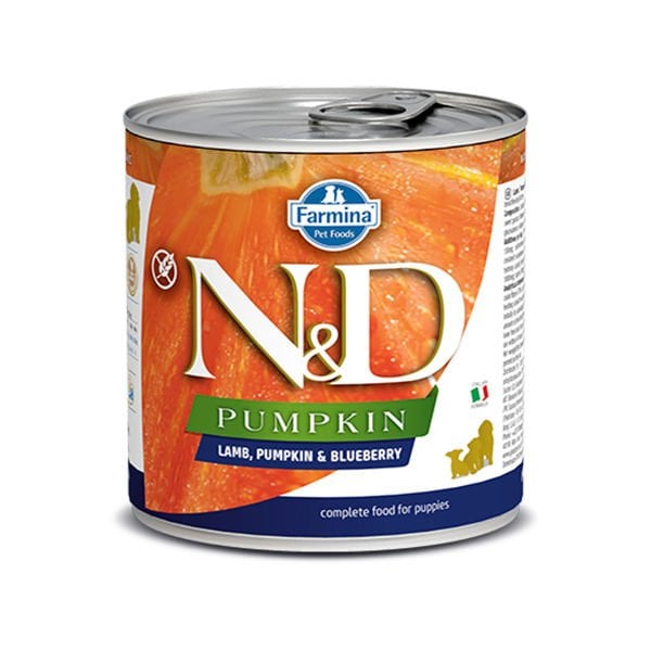 N&D Pumpkin Balkabaklı ve Kuzu Etli Yavru Konserve Köpek Maması 285 Gr