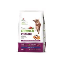 Natural Trainer Sterilised Salmon Somonlu Kısırlaştırılmış Kedi Maması 3 Kg