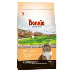 Bonnie Tavuklu Yetişkin Kedi Maması 1.5 Kg