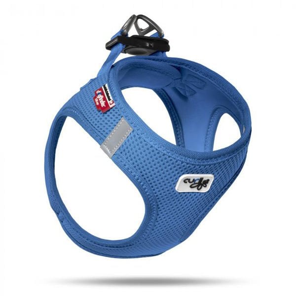 Curli Vest Air-Mesh Köpek Göğüs Tasması Mavi Xxsmall 30-35 Cm