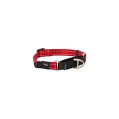 Rogz Utility Control Web Halsband Güvenlikli Dokuma Köpek Boyun Tasması Kırmızı Large 2x37-56 Cm