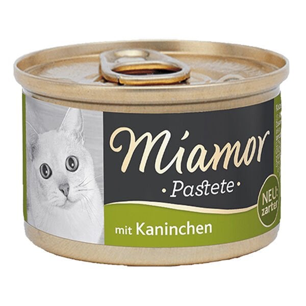 Miamor Pastete Tavşanlı Tahılsız Kedi Konservesi 85 Gr