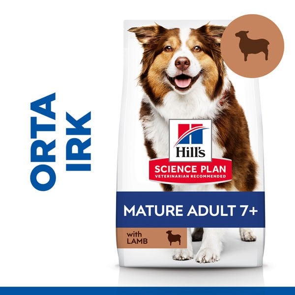 Hills Mature Senior +7 Medium Orta Irk Kuzu Etli Yaşlı Köpek Mamasi 2.5 Kg