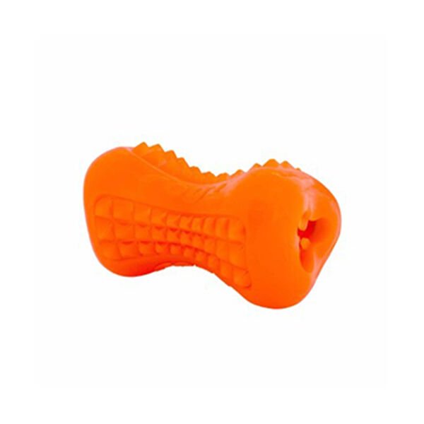 Rogz Toyz Yumz Treat Diş Bakım ve Çiğneme Plastik Köpek Oyuncağı Turuncu Small 8.8 Cm