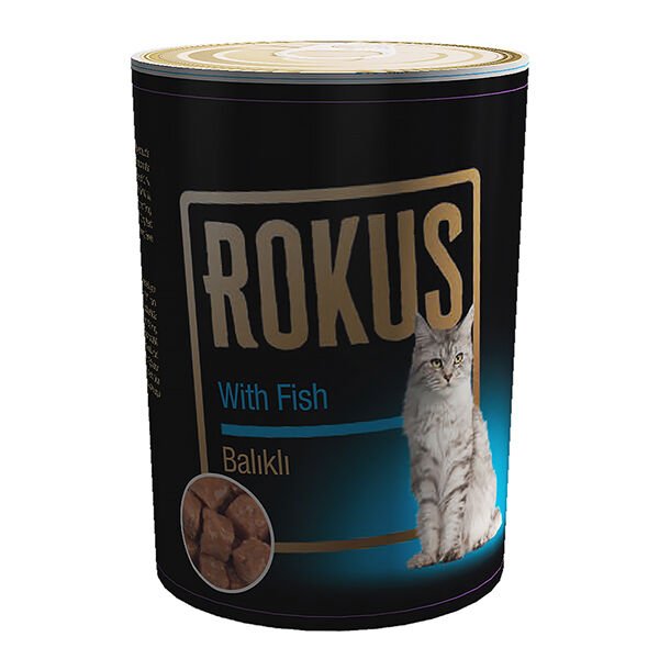 Rokus Balıklı Yetişkin Konserve Kedi Maması 410 Gr