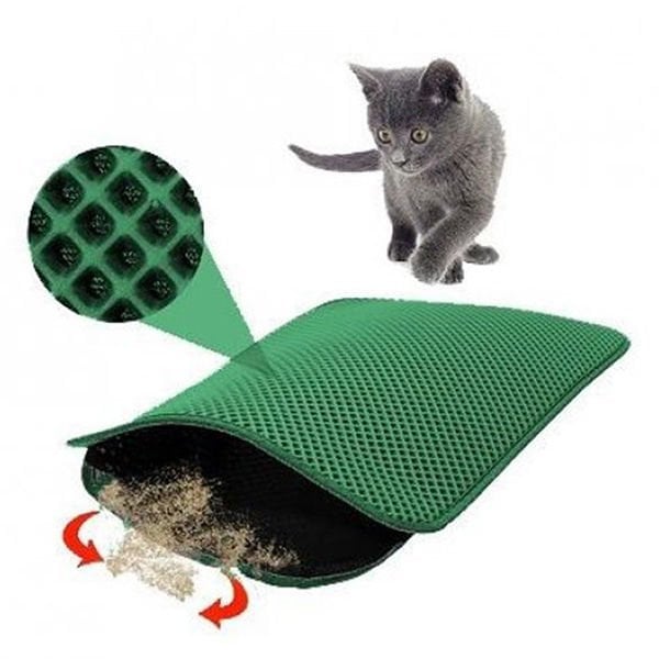 Petzz Elekli Kedi Kumu Paspası 60c45 Cm Yeşil
