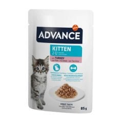 Advance Hindi Etli Pouch Konserve Yavru Kedi Maması 85 Gr